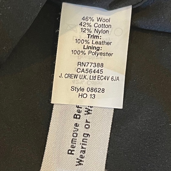 Madewell ~ Wool Shift Dress Leather Pockets ~ XS - Picture 7 of 8